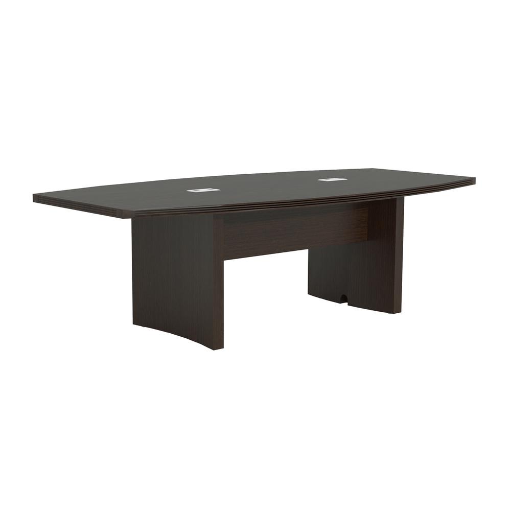 8' Conference Table, Boat Surface, Mocha - Mayline