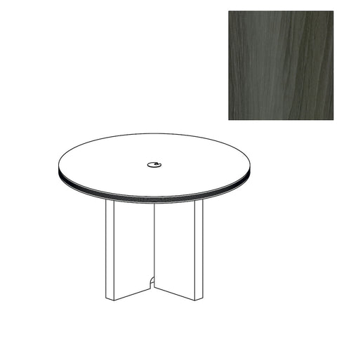 42'' Round Conference Table, Gray Steel - Mayline