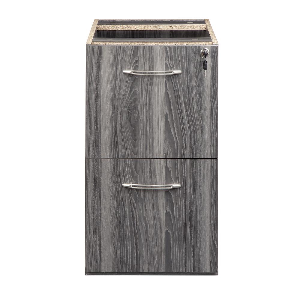 Desk FF Ped, Gray Steel - Mayline