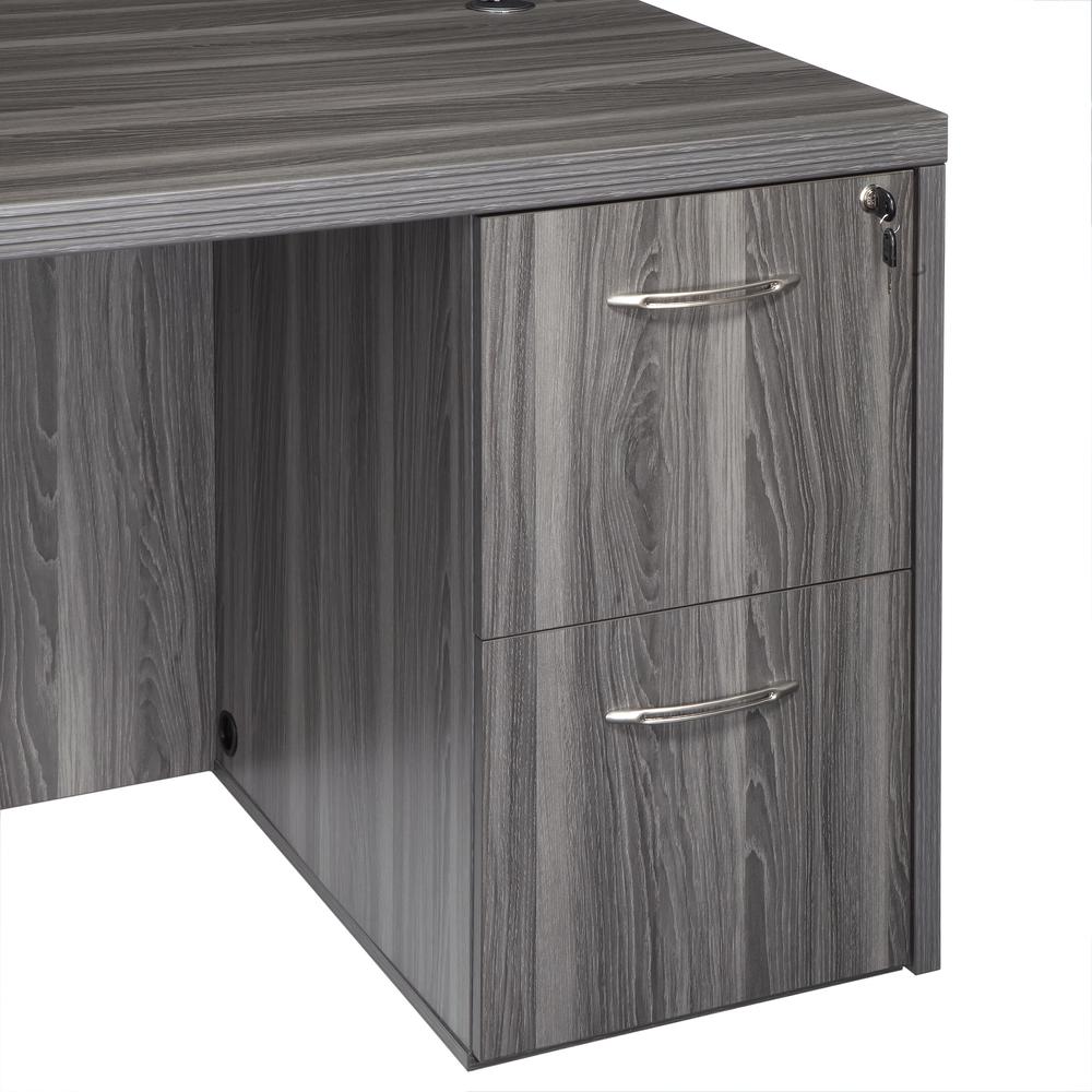 Desk FF Ped, Gray Steel - Mayline