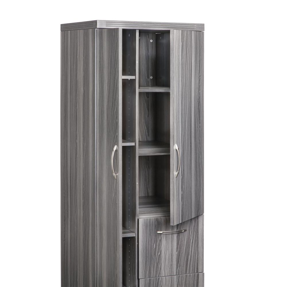 Personal Storage Tower, Gray Steel - Mayline