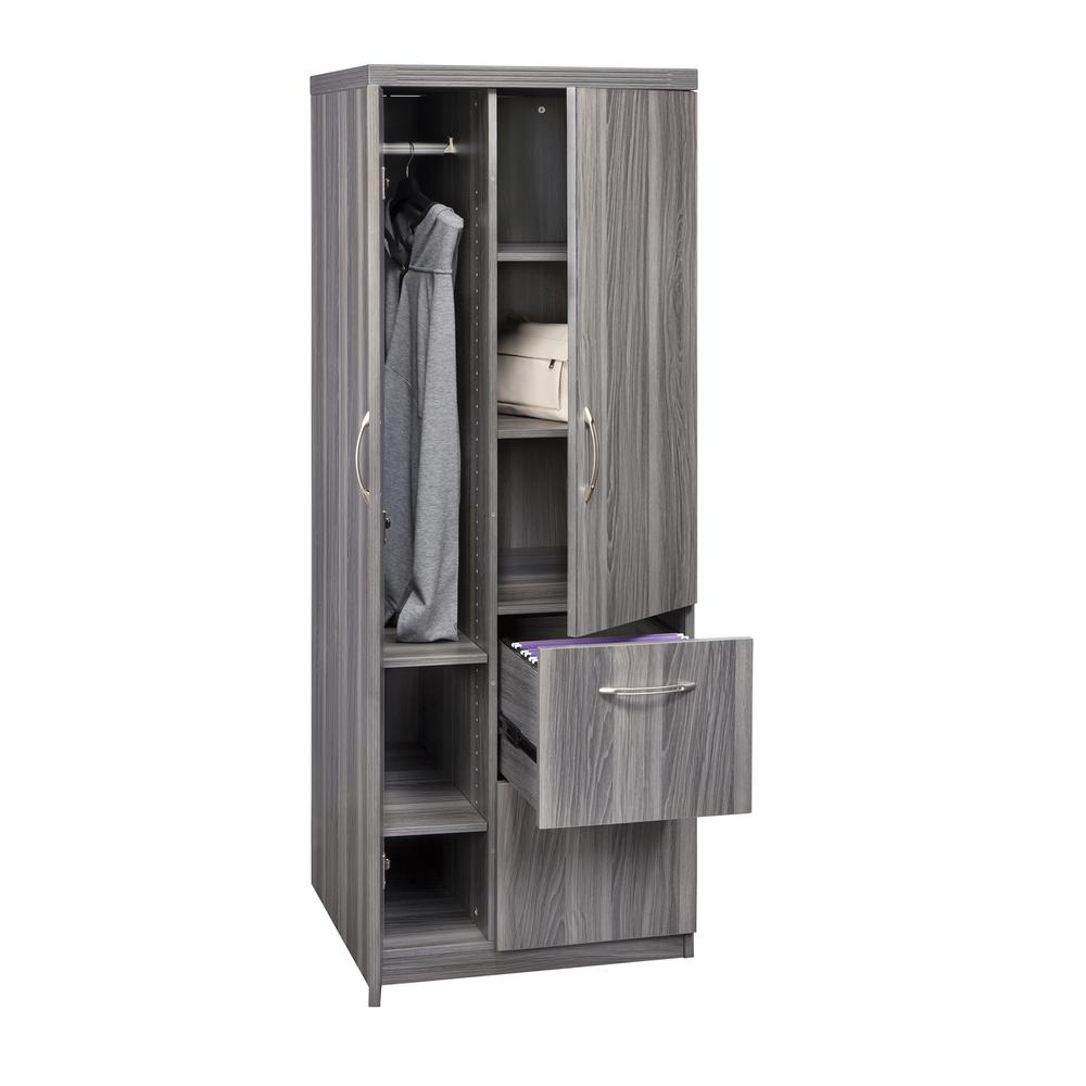 Personal Storage Tower, Gray Steel - Mayline