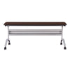 18 x 72'' Rectangular Training Table, LPL, Mocha - Safco Products