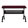 24 x 48'' Rectangular Training Table, LPL, RegalMahogany - Safco Products
