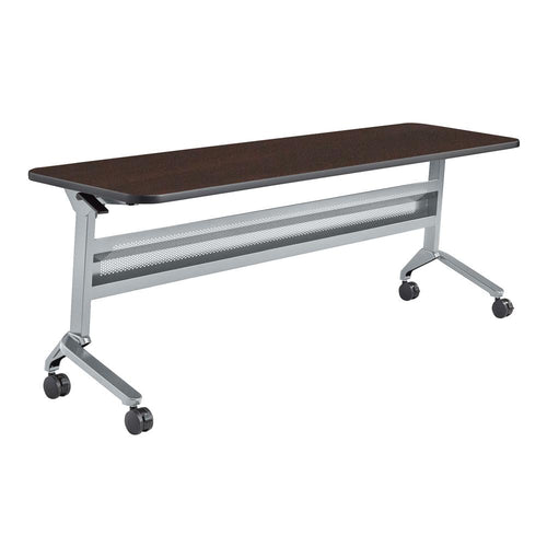 24 x 72'' Rectangular Training Table, LPL, Mocha - Safco Products