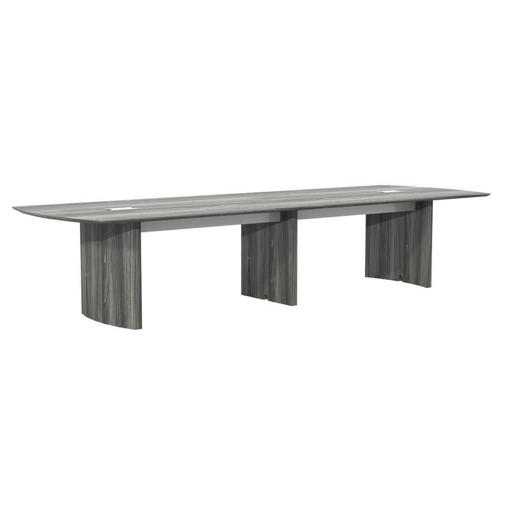 12' Conference Table, Gray Steel - Mayline