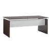 72'' Rectangle Straight Desk, Mocha - Safco