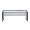 72'' Rectangle Straight Desk, Gray Steel - Mayline