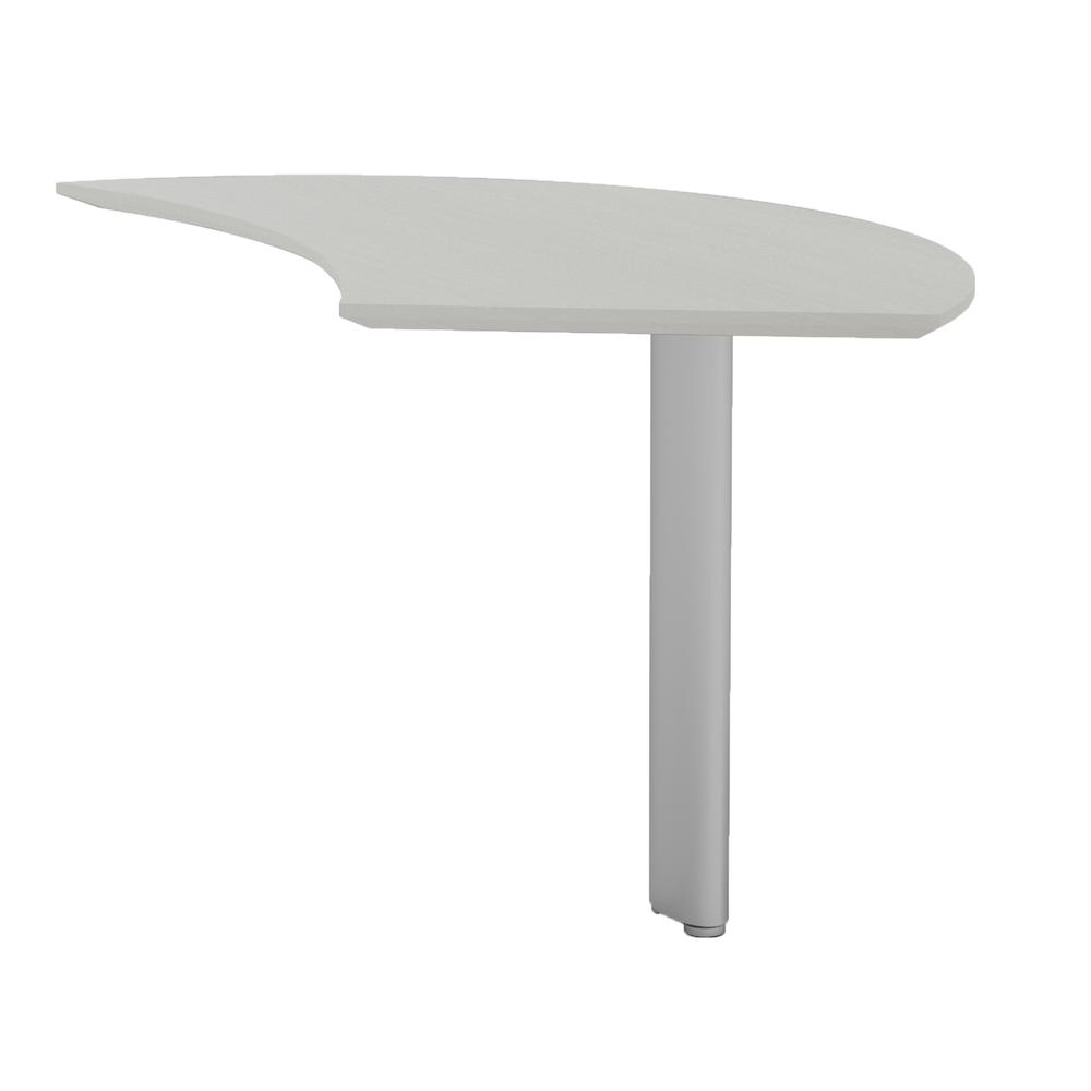 Curved Desk Extension (Right), Textured Sea Salt - Safco