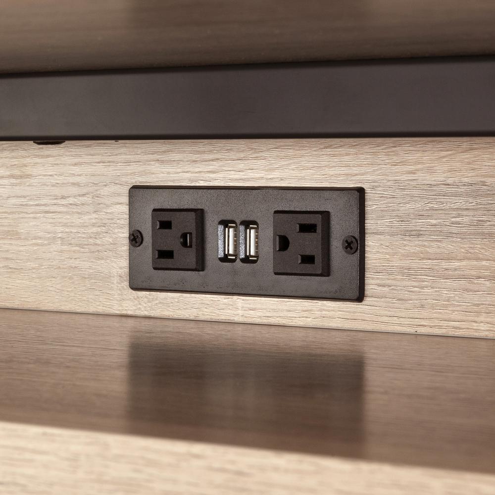 Power Module with 2 Power and 2 USB Outlets, 1 Daisy Chain Black - Safco