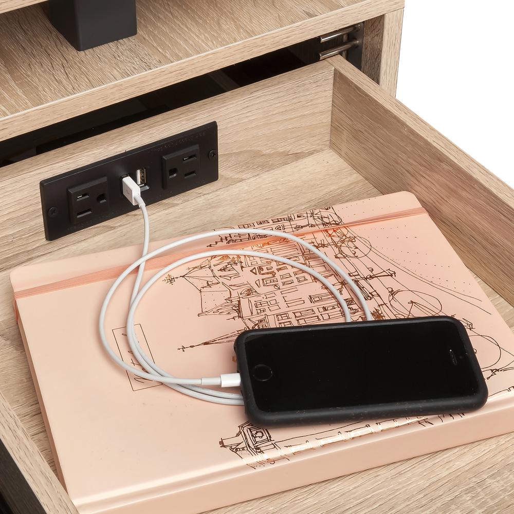 Power Module with 2 Power and 2 USB Outlets, 1 Daisy Chain Black - Safco