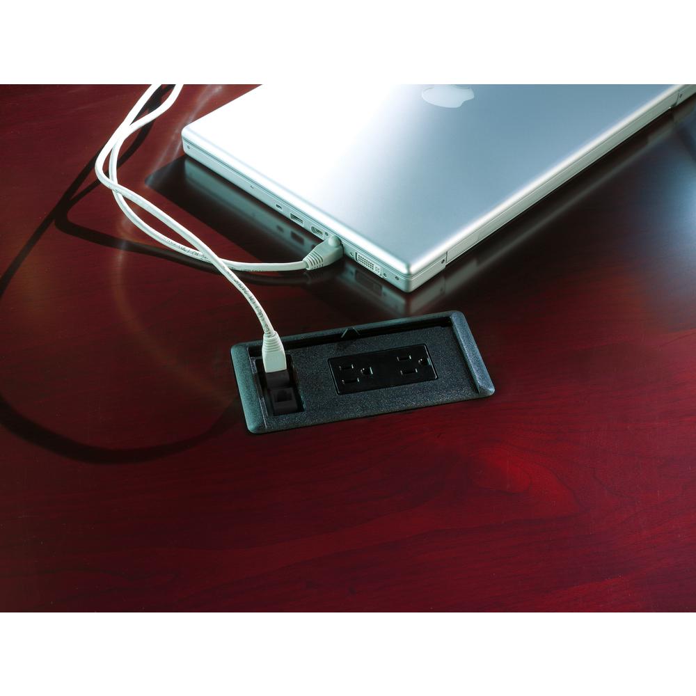 Optional Power Module [includes RJII-Cat 3 coupler (phone) and RJ45-Cat3 coupler (data)] - 6' power cord - Mayline