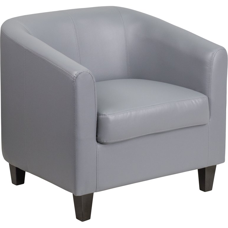 Gray LeatherSoft Lounge Chair - Flash Furniture