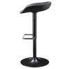 Rogue Faux Leather Gaslift Bar Stool, (Set of 2) - New Pacific Direct