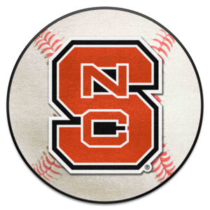 Fanmats - North Carolina State University Baseball Mat 27'' diameter