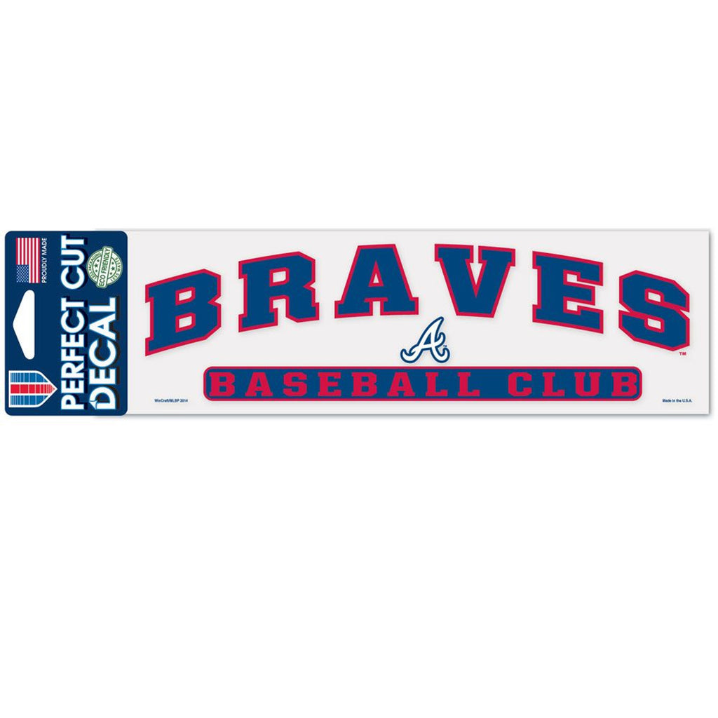 Atlanta Braves Decal 3x10 Perfect Cut Color - Wincraft