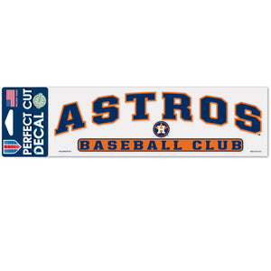 Houston Astros Decal 3x10 Perfect Cut Color - WinCraft