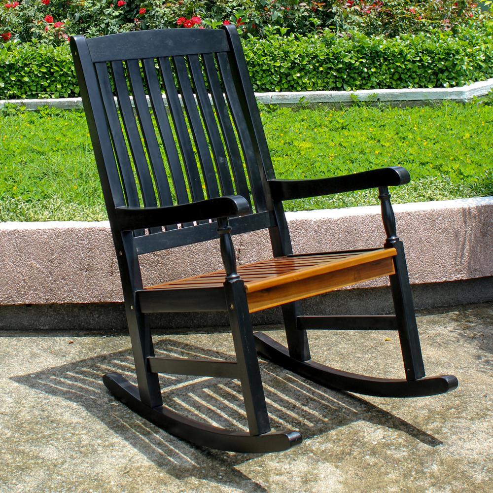 Outdoor Wood Porch Rocker - International Caravan