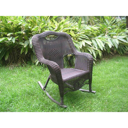 Resin Wicker Indoor/Outdoor Rocker - International Caravan