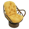 Rattan Swivel Rocker with Micro Suede Cushion - International Caravan