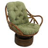 Rattan Swivel Rocker with Micro Suede Cushion - International Caravan