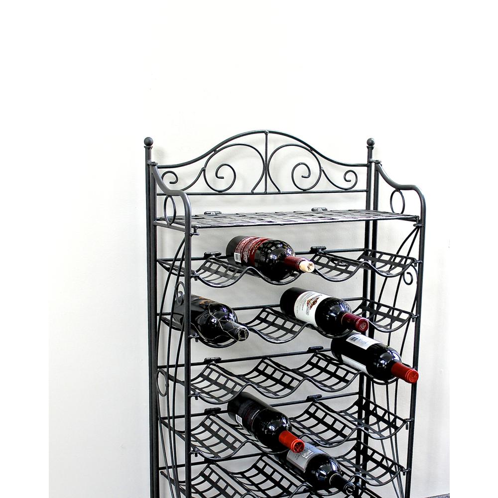 Iron 24-Bottle Wine Rack - International Caravan