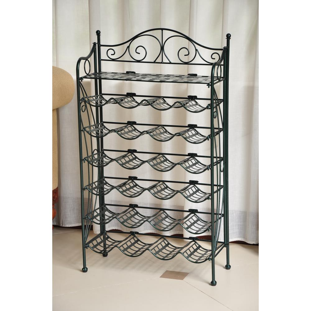 Iron 24-Bottle Wine Rack - International Caravan