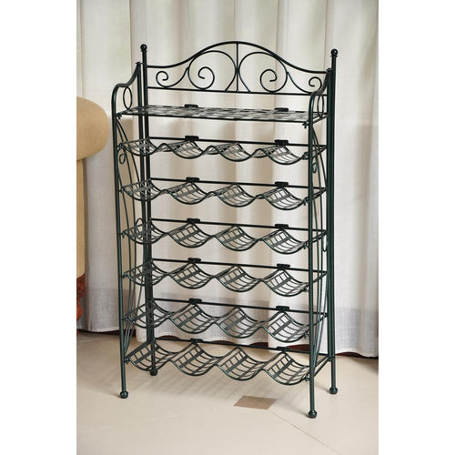 Iron 24-Bottle Wine Rack - International Caravan