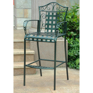 Set of 2 Mandalay Iron Bar Height Chair - International Caravan