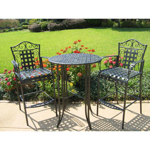 Set of Three Iron Bar Bistro - International Caravan