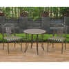 Set of Three Mandalay Iron Bistro Set - International Caravan