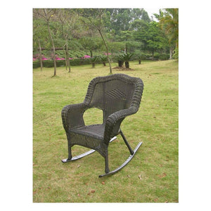 Camelback Resin Wicker Rocker - International Caravan