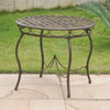 Nailhead Iron Bistro Table - International Caravan
