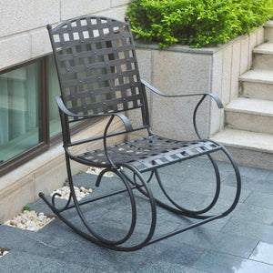 Santa Fe Iron Nailhead Rocker - International Caravan