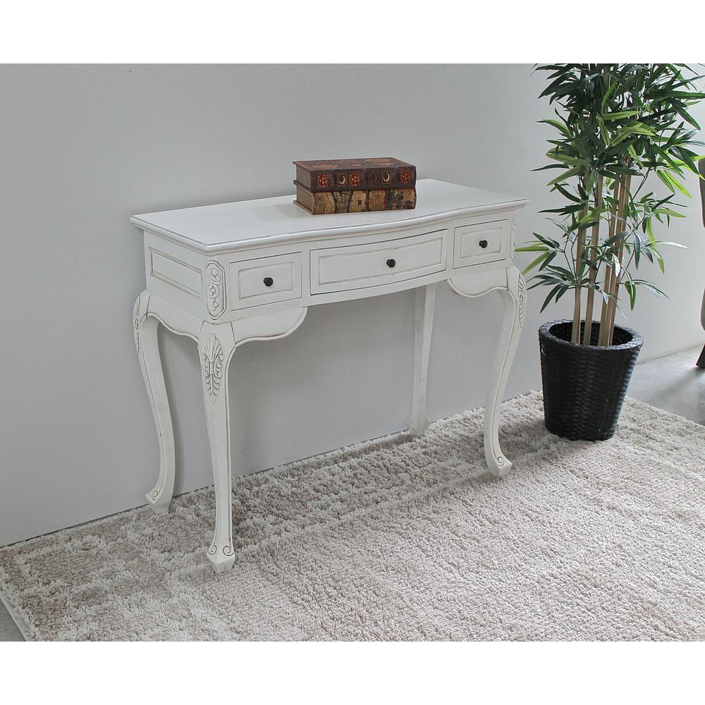 Carved Vanity Desk - International Caravan