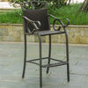 Set of 2 Valencia Resin Wicker/Steel Bar Bistro Chairs - International Caravan