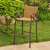 Set of 2 Valencia Resin Wicker/Steel Bar Bistro Chairs - International Caravan