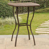 Valencia Resin Wicker/Steel Bar Height Table - International Caravan