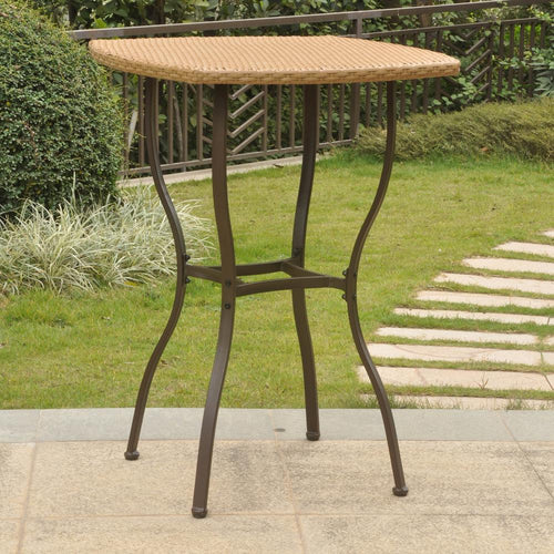 Valencia Resin Wicker/Steel Bar Height Table - International Caravan