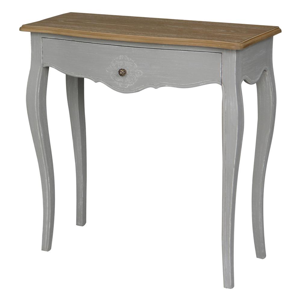 Ashbury Stradivarius Oak Veneer One-drawer Console Table - International Caravan