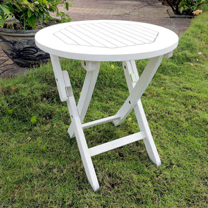 Royal Tahiti Round Wood Folding Table - International Caravan