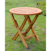 Royal Tahiti Round Wood Folding Table - International Caravan