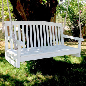Acacia Two Seater Swing With Curved Back - International Caravan