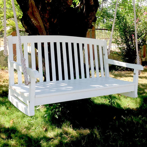 Acacia Two Seater Swing With Curved Back - International Caravan