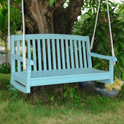 Acacia Two Seater Swing With Curved Back - International Caravan