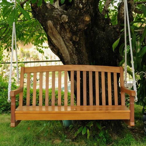 Acacia Two Seater Swing With Curved Back - International Caravan
