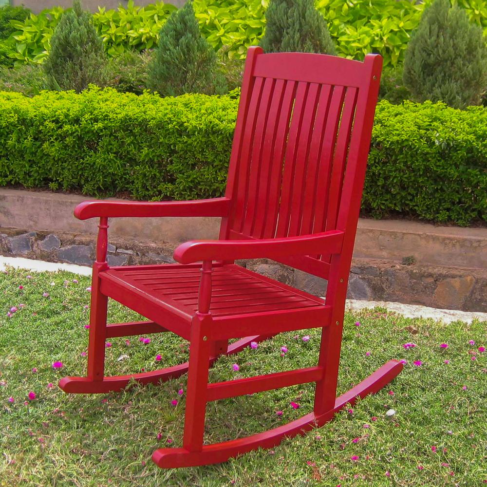 Outdoor Wood Porch Rocker - International Caravan