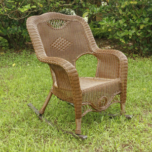 Resin Wicker Indoor/Outdoor Rocker - International Caravan