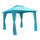 ST. Kitts 10-Foot Steel Dome-top Gazebo with Curtains, Aqua Blue - International Caravan