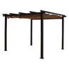 3 Meter Aluminum Framed Pergola, Khaki - International Caravan